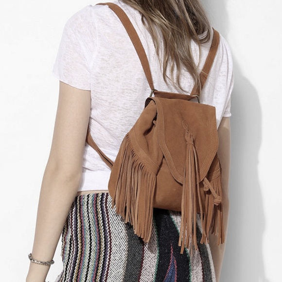 fringe mini backpack